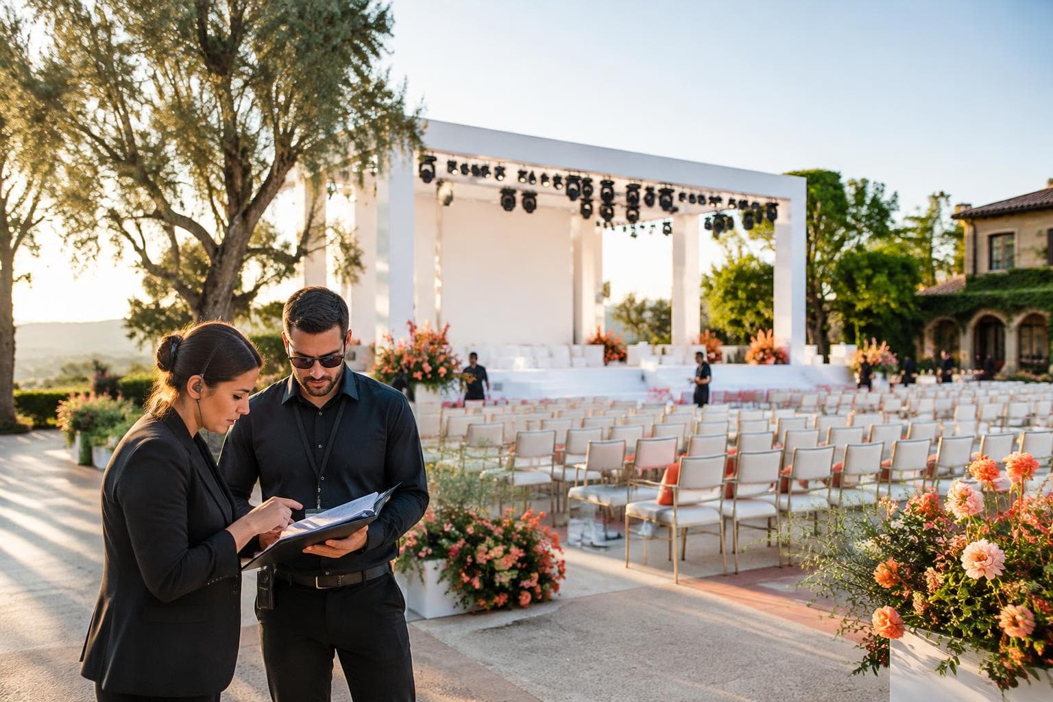 Events team at work